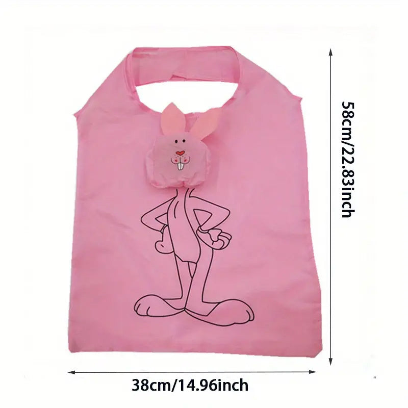 Reusable Shopping Bag Cartoon Animal Eco Friendly Portable Supermarket Shopping