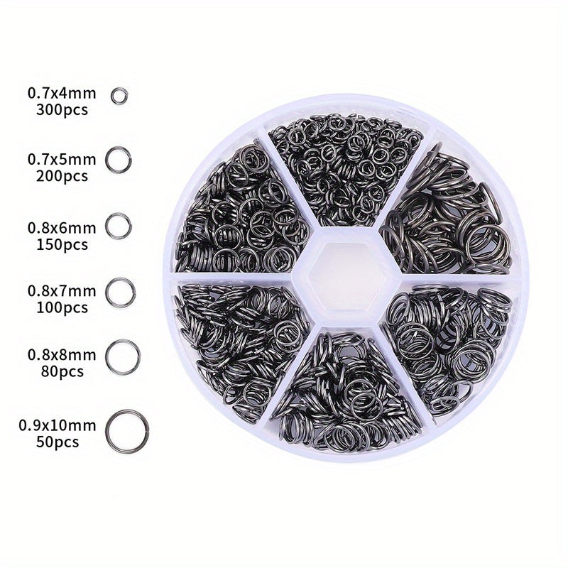 6 Sizes Open Jump Rings 4mm 5mm 6mm 7mm 8mm 10mm Jewelry Making Accessories