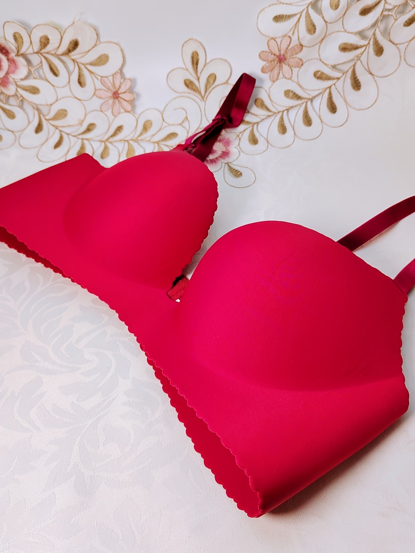 Comfortable Wireless T-shirt Bra Solid Glossy Women's Lingerie