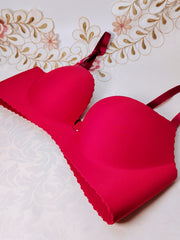 Comfortable Wireless T-shirt Bra Solid Glossy Women's Lingerie
