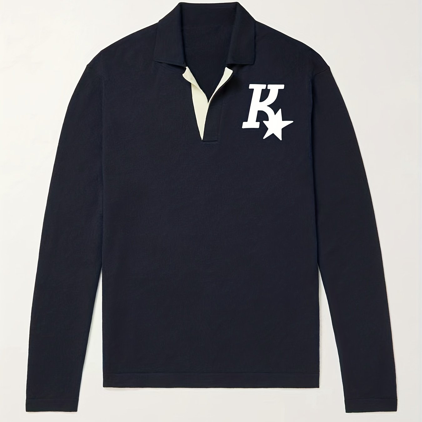 Men's Knit Polo Shirt Casual Pullover Sweater V Neck For Winter