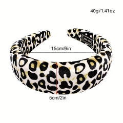 Leopard Prints Headband Y2K Style Hair Accessories