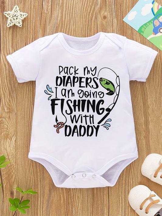 Fishin' with Daddy Summer Onesie for Babies