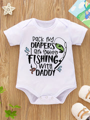Fishin' with Daddy Summer Onesie for Babies