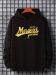'Masked' Print Hoodie for Men