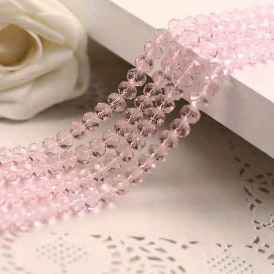 5x6mm Crystal Flat Faceted Beads DIY Glass Beads Bracelet Necklace
