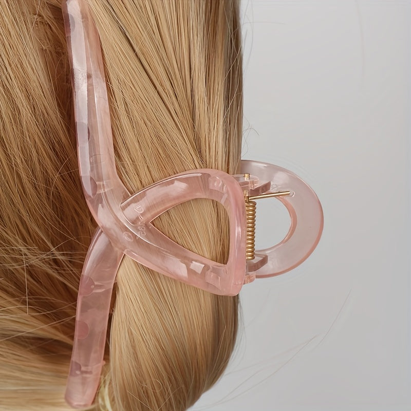 2pcs Transparent Square Hair Claw Hair Accessories