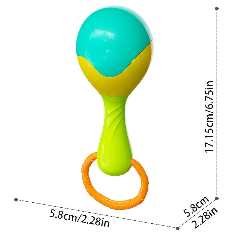 2pcs Baby Rattle and Maraca Toy Set for 0-3 Years Old