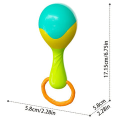 2pcs Baby Rattle and Maraca Toy Set for 0-3 Years Old