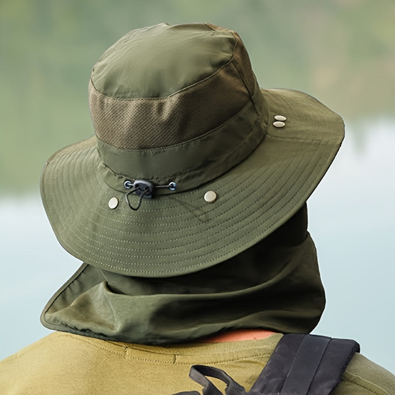 Breathable Quick Drying Fishing Bucket Hat with Waterproof Face Cap