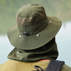 Breathable Quick Drying Fishing Bucket Hat with Waterproof Face Cap