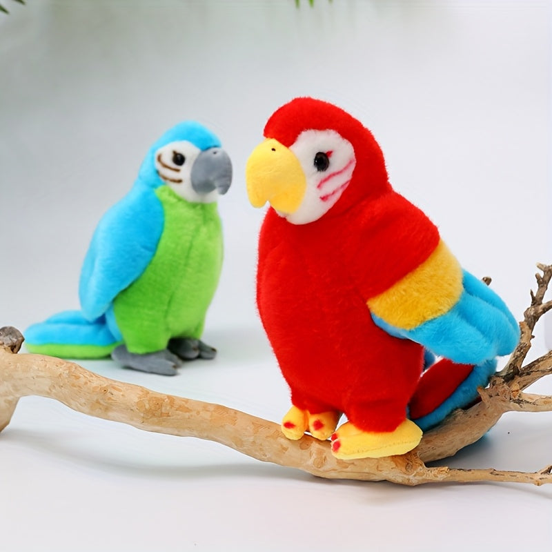 Parrot Plush Toy Soft Stuffed Animal Vibrant Colors Polyester Filling Gift