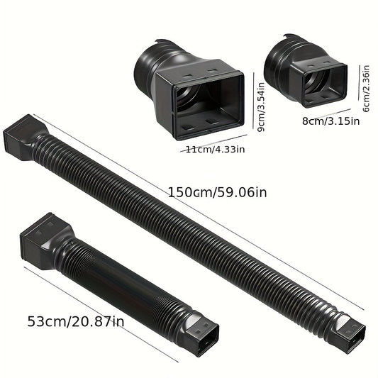 1pc PP Folding Telescopic Pipe Villa Outdoor Drop Water Pipe Drain