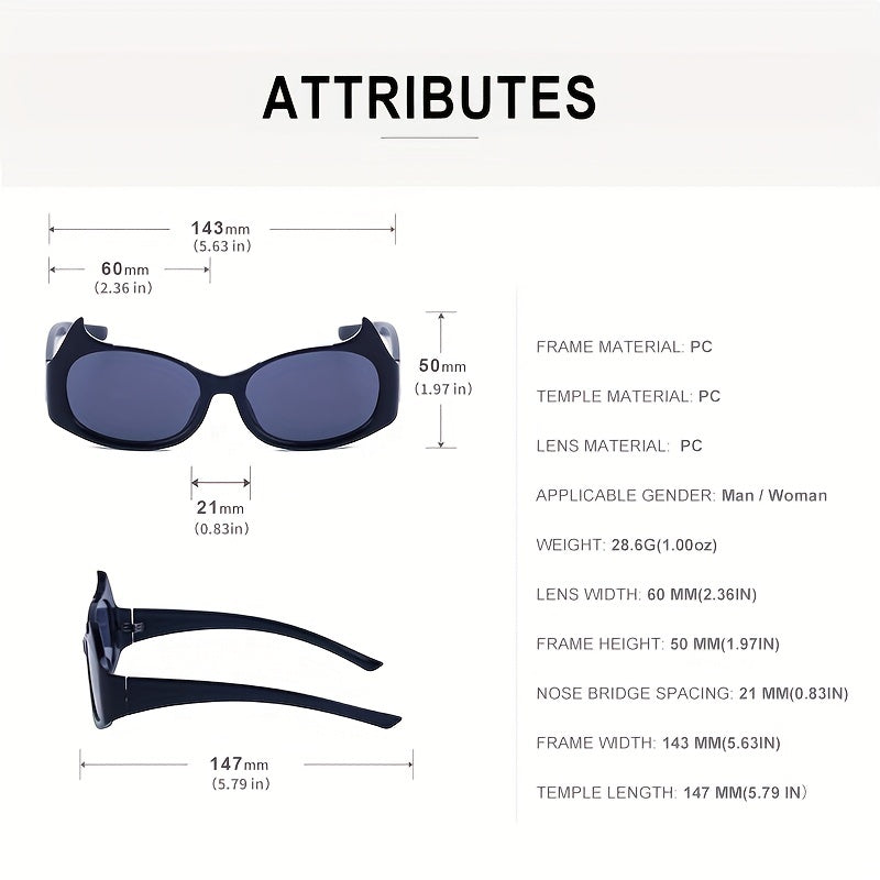 Y2K Cat Eye Sunglasses Gradient Lens UV400