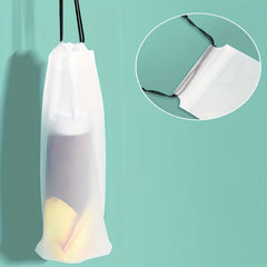 Matte Transparent Umbrella Storage Bag Drawstring Case Portable Organizer