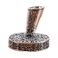 Zinc Alloy Metal Engraved Pen Holder Student & Office Decoration