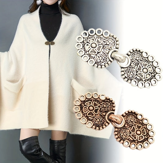 Vintage Scarf Pin Sweater Buckle Boho Metal Clip Shawl Brooch Jewelry