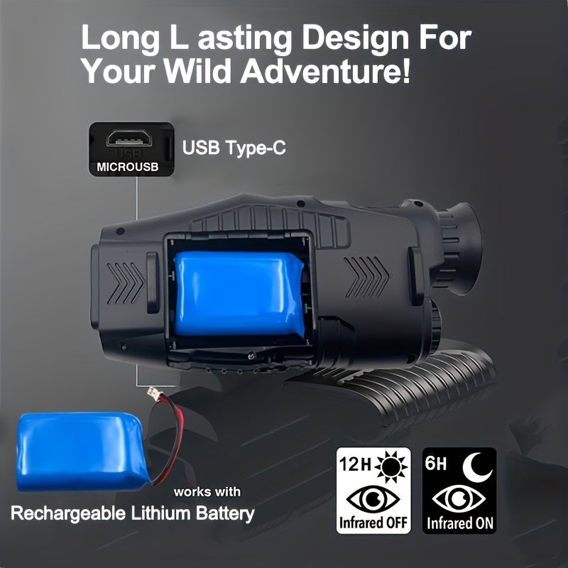 Rechargeable Night Vision Binoculars Waterproof Dustproof