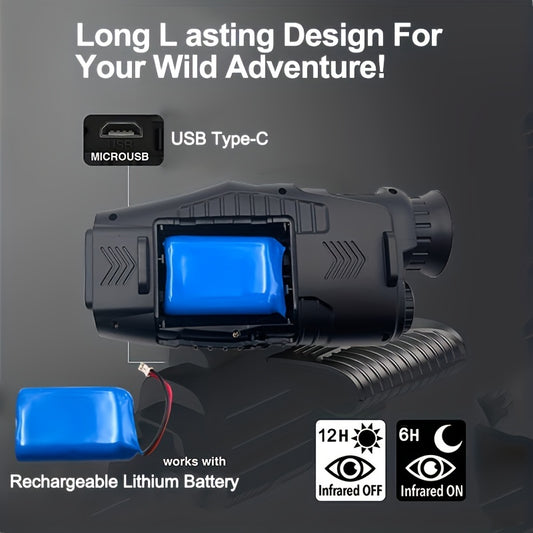 Rechargeable Night Vision Binoculars Waterproof Dustproof