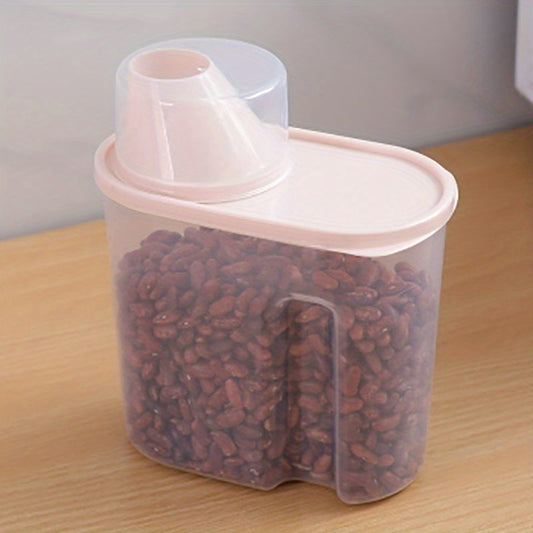 9L Rice Bucket w/ Pour Spout Moisture Proof Insect Proof Portable Cereal Stor