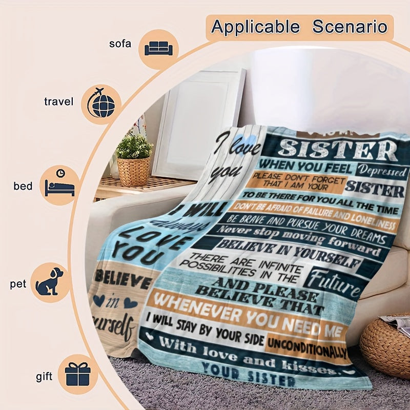 Soft Blanket For Sisters Gift For Couch Bed Sofa Office Camping
