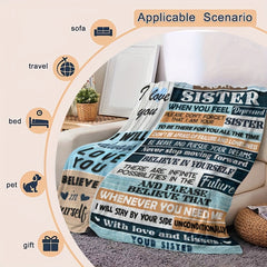 Soft Blanket For Sisters Gift For Couch Bed Sofa Office Camping