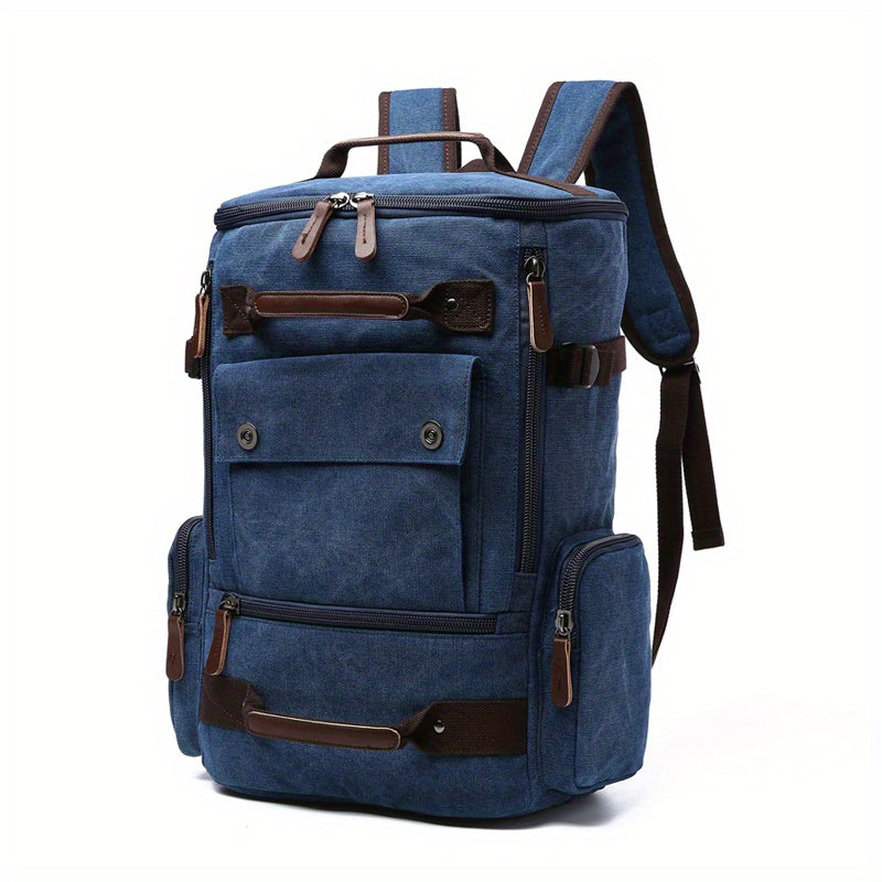 Durable Canvas Backpack with Multiple Compartments