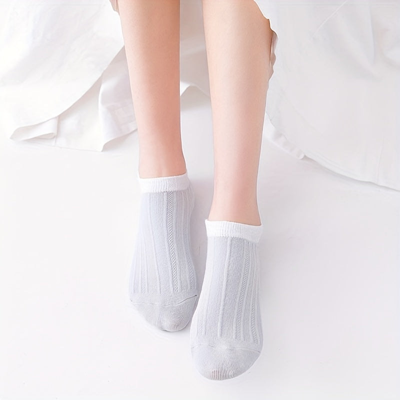 5 Pairs Non slip Sports Ankle Socks for Women