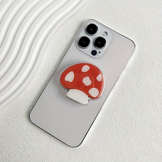 Cartoon Mushroom Phone Holder Foldable Desktop Portable Handle