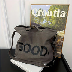 Vintage Vegan Crossbody Bag Large Capacity Shoulder Bag