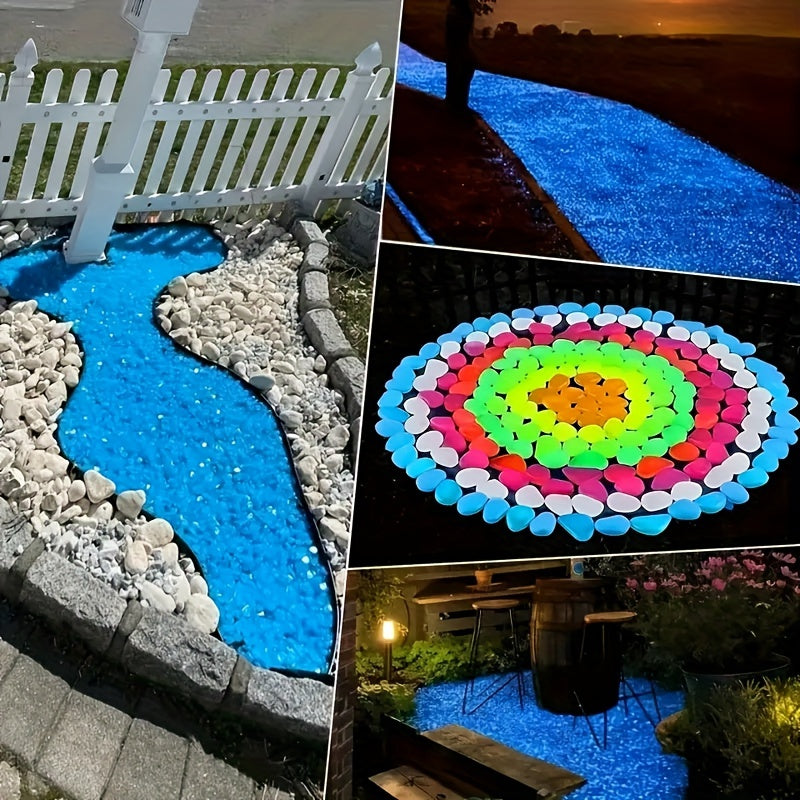 200pcs Glow Stones for Garden & Aquarium