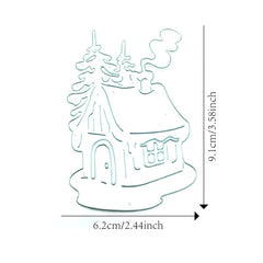 Metal Cutting Dies Stencils for DIY Scrapbooking Christmas House Cards Making