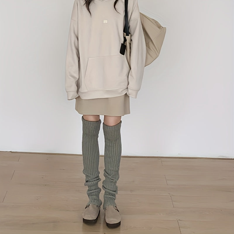 Women's Solid Leg Warmers, 3 Pairs