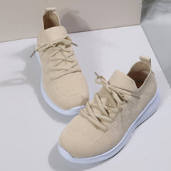 Women's Casual Flying Woven Sneakers Breathable Running Shoes