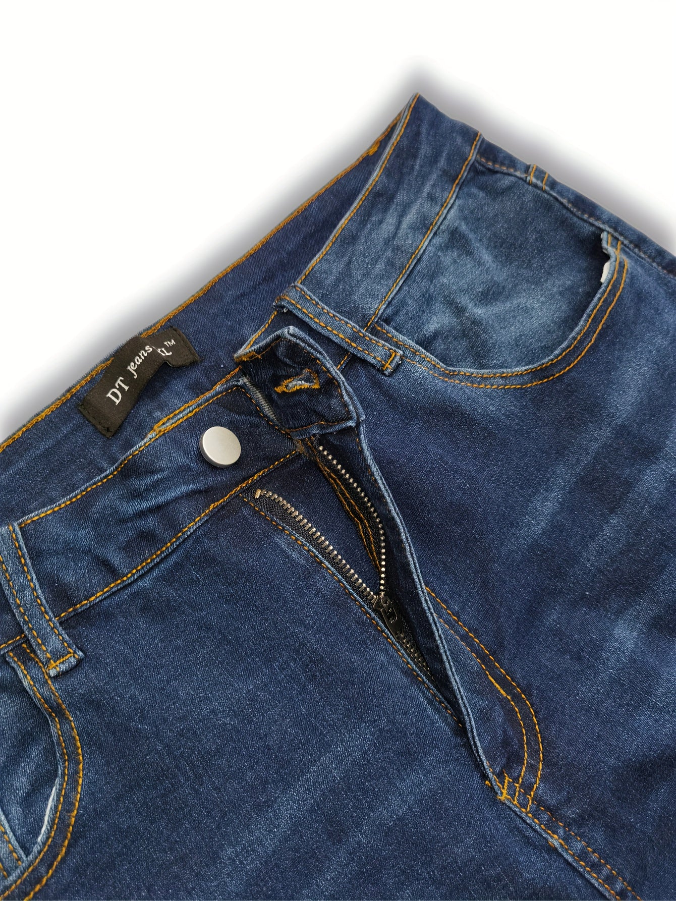  Leopard Skinny Jeans Washed Ripped Button Fly Casual Denim