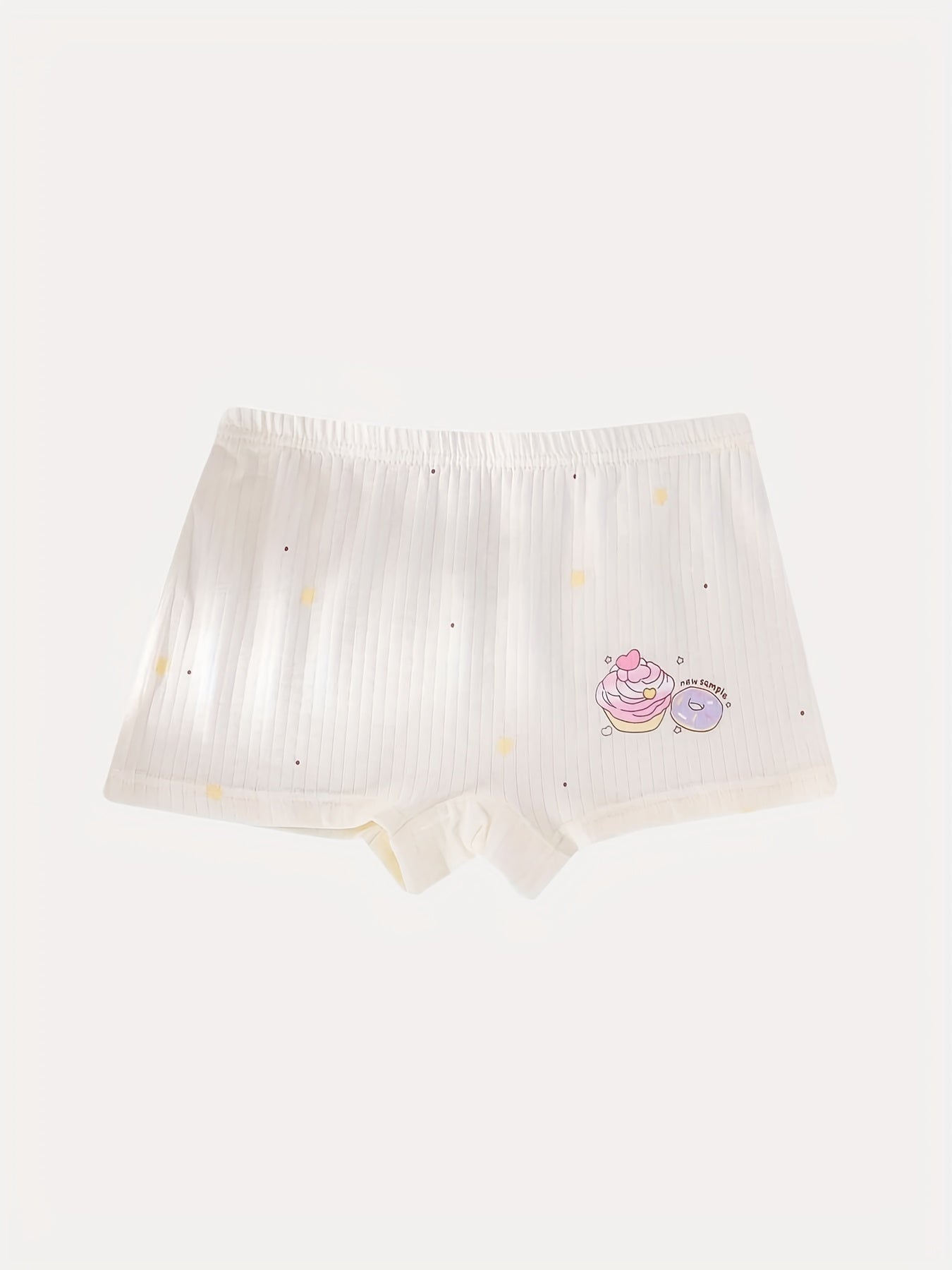 5pcs Girls Cartoon Rabbit & Cake Shortie Briefs Soft Cotton Underwear