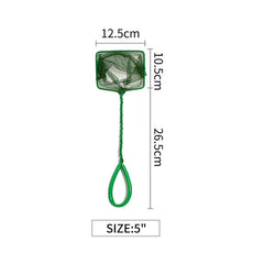 Small Fish Catch Net with Plastic Handle for Aquariums
