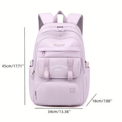 Preppy Style Schoolbag Oxford Cloth Laptop Backpack Large Capacity