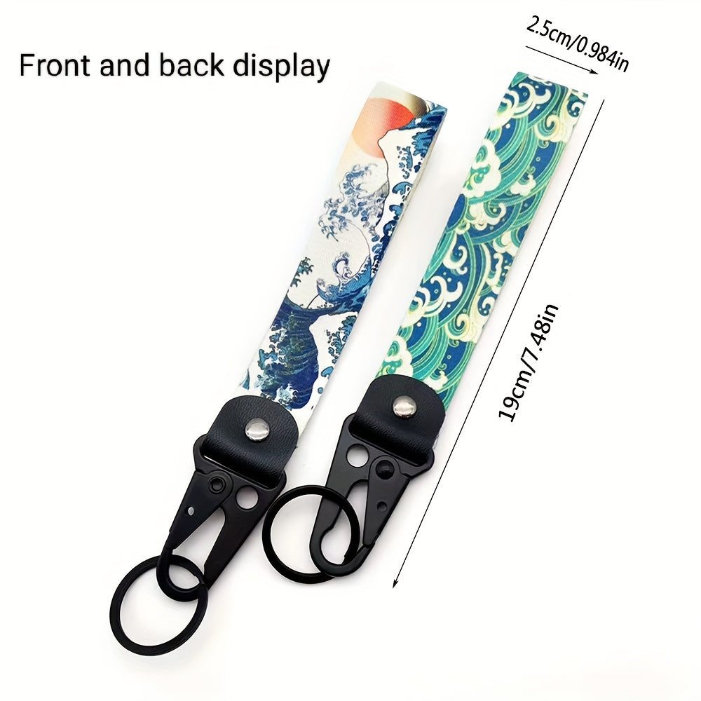 Wave Keychain Wrist Keychain Backpack Pendant Accessories