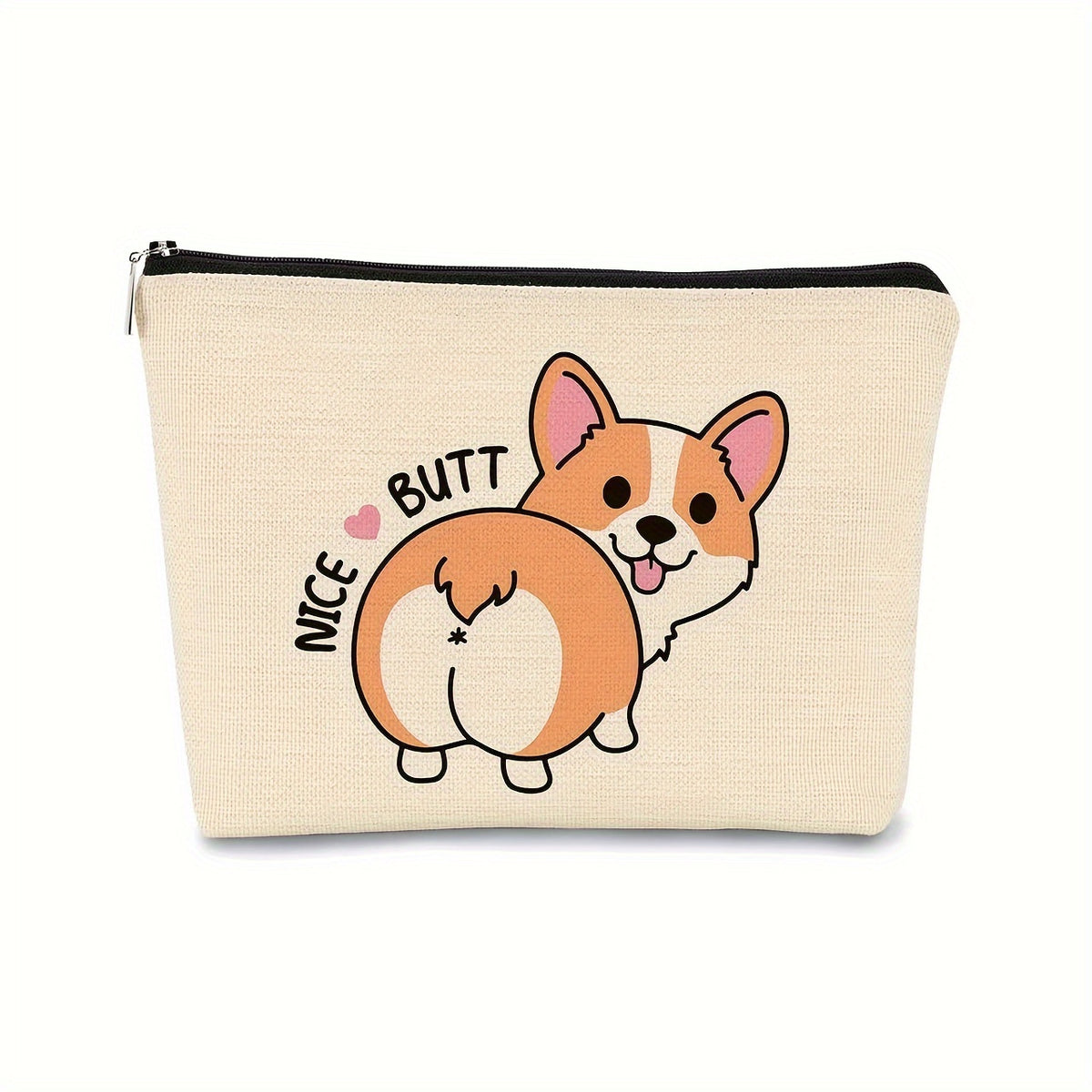 Dog Pattern Makeup Bag For Dog Lover Women's Makeup Bag For Travel