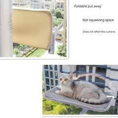 Foldable Cat Hammock Hanging Pet Bed With Suction Cups