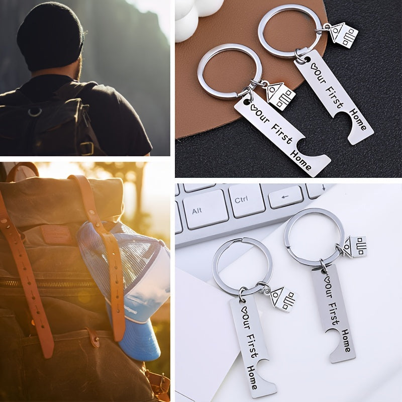 1 Pair Home Keychain Pendant Creative Decoration For Car Backpack Wallets