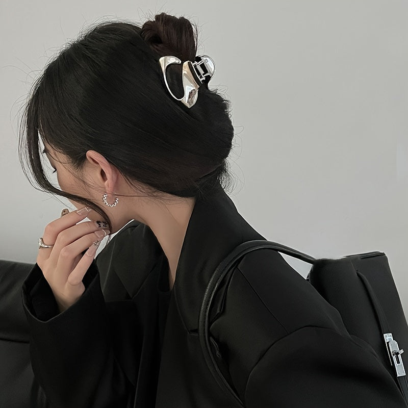 Geometric Hollow Hair Claw Clips for Women and Girls