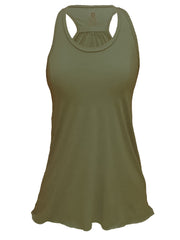 Sporty Tank Top Women's Plus Round Neck Cut Out Stretch Tank Top