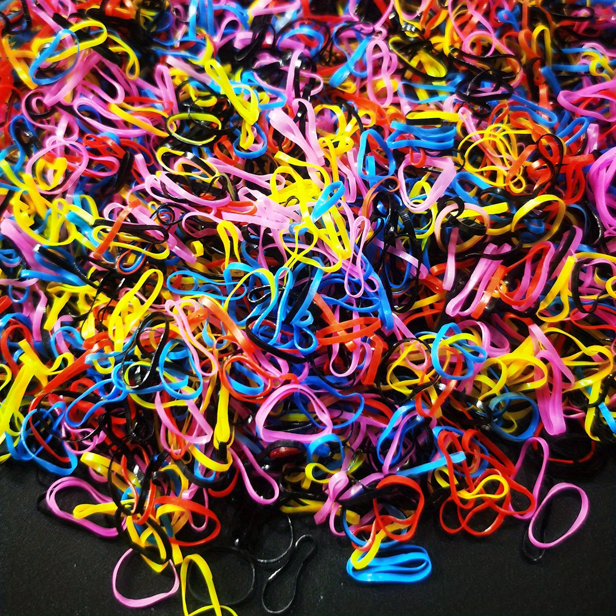 1000 Mini Rubber Bands Soft Elastic Bands for Kid Hair Braids