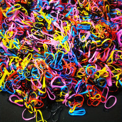 1000 Mini Rubber Bands Soft Elastic Bands for Kid Hair Braids
