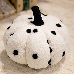 Halloween Striped Pumpkin Plush Toy 3D Fluffy Decoration