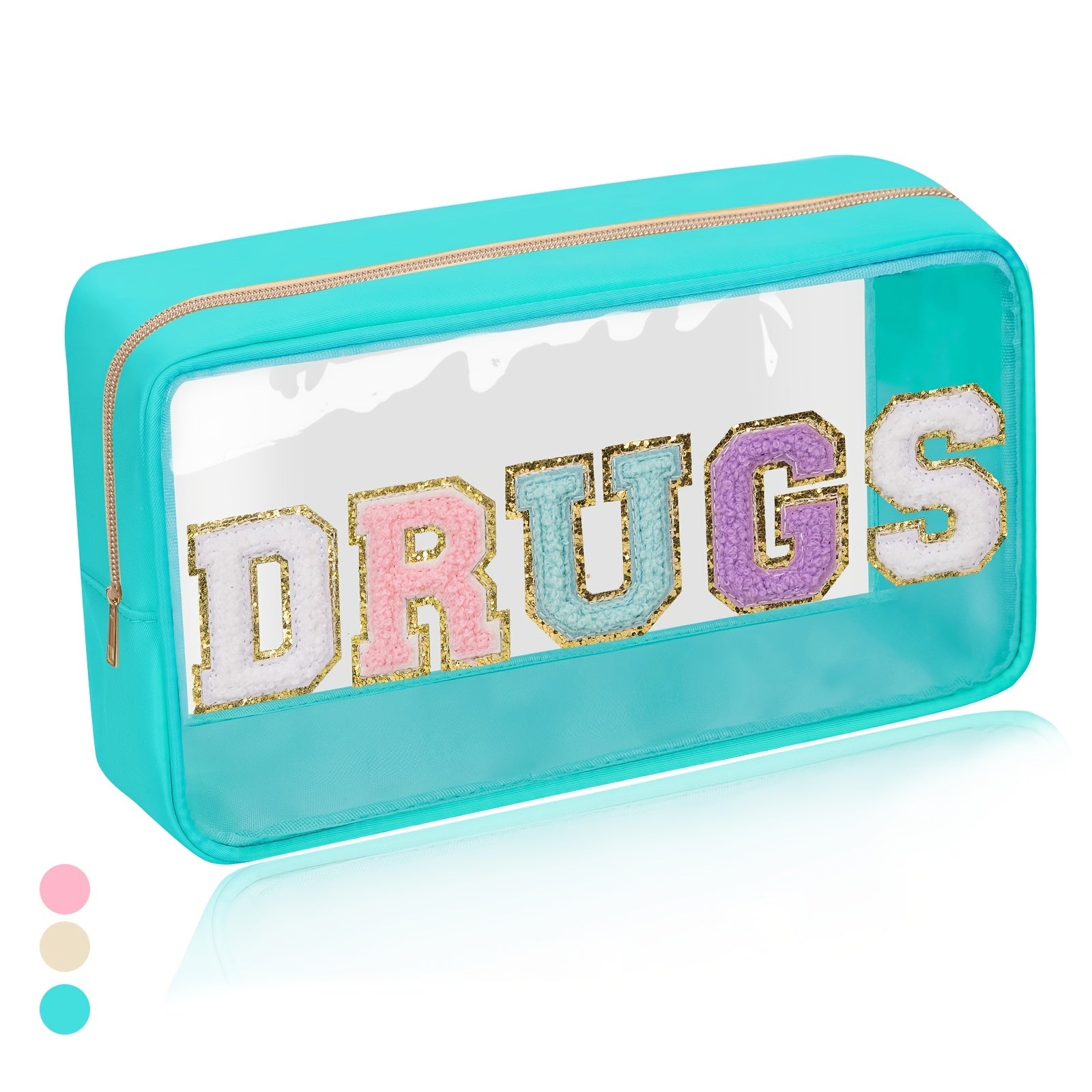 Clear Makeup Bag Waterproof Glitter Cosmetic Bag