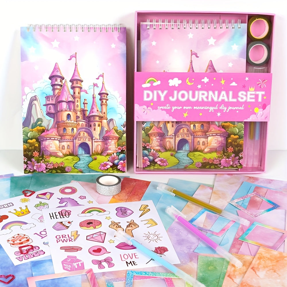 48pcs DIY Scrapbook Journal Kit Art Supplies Gift Set