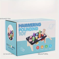 Wooden Starry Sky Pounding Station Toy for Kids